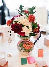Dahlia Wedding Flower Centerpieces - #Centerpieces #Dahlia #Flower #Wedding