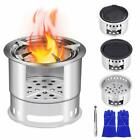 5 in 1 Multifunction Wood Burning Camp Stove Windproof for Outdoor Traveling Picnic BBQ Fishing Car Camping Backyards Patio Festival KINDEN Wood Camping Stove Bonfire Fire Pit 5 in 1 Multifunction Wood Burning Camp Stove Windproof for Outdoor Traveling Picnic BBQ Fishing Car Camping Backyards Patio Festival KINDEN Wood Camping Stove Bonfire Fire Pit