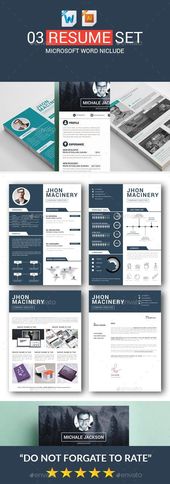 Resume Bundle #GraphicResource #cv #collection #template #EnvatoMarket
