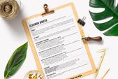 Simple Resume Template layout helps you to stand out with your career resume! Si...