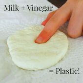 Experiment mit Milch und Essig Experiment mit Milch und Essig 2