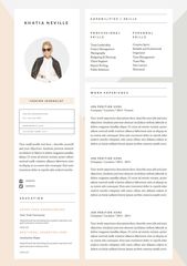 5 page Resume Template and Cover Letter + References Template for Word | DIY Printable |