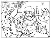 Image result for free printable colouring nativity christmas cards for children