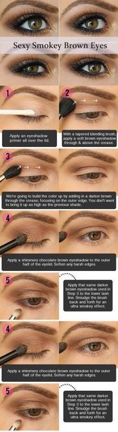 Sexy Smoky Eye Makeup Tutorial | Gorgeous & Easy Eye Makeup Tutorials For Brown ...