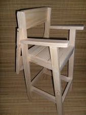 Resultado De Imagen Para Silla De Comer De Madera Para Bebe Muebles De Madera Reciclada Silla De Comer Bebe Silla Para Bebé