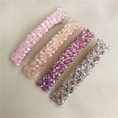 Korean Fashion Female Crystal Hairpins Rhinestone Hair Clamp Clips Women Hair Ba...