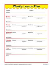 lesson plan templates for elementary teachers