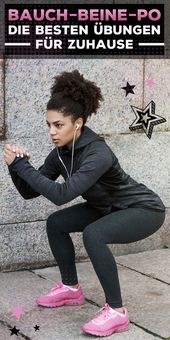 Die besten Bauch-Beine-Po Übungen für Zuhause!