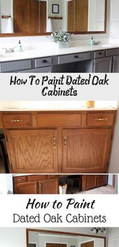 How To Paint Dated Oak Cabinets