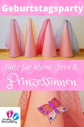 Prinzessinnenhüte für die Geburtstagsparty | DoublyBlessedBlog