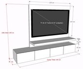 Mueble De Tv Ref: Mural15 180 Cm Panel Para Ocultar Cables - $ 664.000