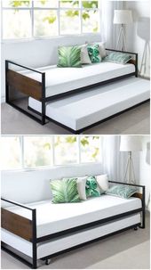 12 brilliant daybeds with space-saving trundles - Wood and metal daybed smallsp...