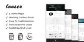 looser is responsive onepage personal portfolio template fresh and clean Design....