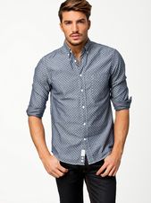 Camisa De Manga Larga Con Diseño De Doble Mosca Para Hombre Camisa De Manga Larga Con Diseño De Doble Mosca Para Hombre