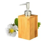 Bamboo Soap Dispenser Lotion Sanitizer Storage Bottle Squeeze Press Bottle Shower Gel Shampoo Bath Container Bathroom Accessory