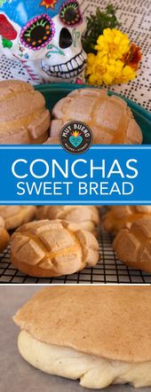 Conchas. Conchas (shells) are a Mexican pastry that is famous for its shape of a...