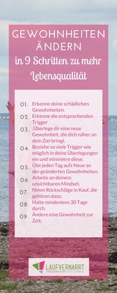 Gewohnheiten ändern - Erziehe deinen Körper - Laufvernarrt