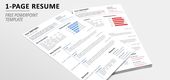 1-Page Minimalist Resume/CV Template for PowerPoint