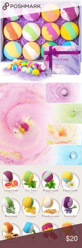 12 Lush Colorful Bath Bomb Fizzie Gift Set MAKES BATH TIME FUN: Exclusive floati...