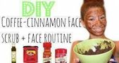 Bricolage-Café-Cannelle-Visage-Gommage-pour-Acné-Visage-Lavage-Routine #FaceSc...
