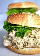 Slow Cooker Chicken Caesar Sandwiches - The Girl Who Ate Everything