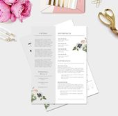 Custom CV Template / Word +PSD /Custom Cover Letter template ( 3 page pack )/ Fonts included / Instant Digital Download