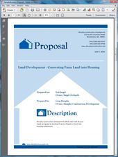 development proposal sample