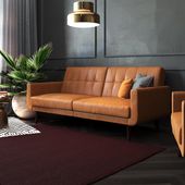 Traditional decor #leather #Futons leather Futons, Futons sala, Futons chair, F...