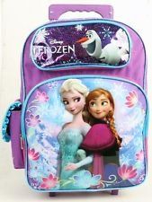 Disney Princess Frozen Elsa Anna 16/" Rolling backpack /& Lunch Box NEW Licensed