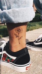 100 Ankle Tattoo Ideas for Men and Women - The Body is a Canvas #ankletattoo #an...