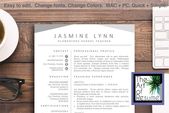 Teachers Resume CV Template Word by The Art of Resume on Creative Market