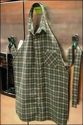Don't ruin your clothes while taking on a project - make an apron made out of an...