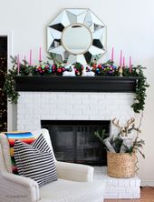 64 Christmas Fireplace Decorations