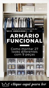 Armário funcional: como montar 27 looks diferentes com 9 peças Armário funcional: como montar 27 looks diferentes com 9 peças
