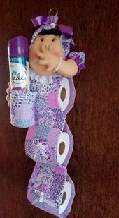 Lindas 10 ideas para hacer porta rollos de papel higiénico con tela ~ Solountip...