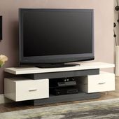 Acme Vicente TV Stand for TVs up to 49 inch, White and Gray