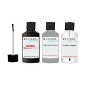 Honda Frv New Night Shade Black Nh726M Car Touch Up Paint Scratch Kit - Touch Up Paint Primer & Extra Gloss Lacquer