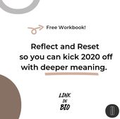Reflect and reset for a more fulfilling 2020!