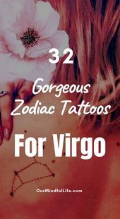 43 Attractive Virgo Tattoos That Anybody Into Astrology Will Love - #Astrolog..., #Astrolog...