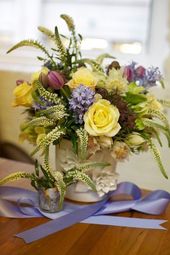 flowers a-z: v is for veronica #knockoutrosen Arrangement from design sponge #kn...
