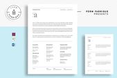 Ad: Resume/CV by Form Fabrique on Creative Market. Clean Resume Word Template wi...
