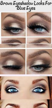 Brown Eyeshadow Looks For Blue Eyes - Pinokyo