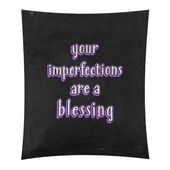 East Urban Home Polyester Imperfections Quote Chalkboard Tapestry Size 80 H X 68 W Color Purple 1000 Imperfection Quotes Be Bold Quotes East Urban Home