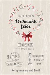 Invitations Einladung zur Weihnachtsfeier. Personalisiert und inidviduell. Zum selber Ausdru... Invitations Einladung zur Weihnachtsfeier. Personalisiert und inidviduell. Zum selber Ausdru...
