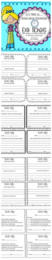 Best 25+ Exit tickets ideas on Pinterest Exit slips, Classroom - Exit Ticket Template Best 25+ Exit tickets ideas on Pinterest Exit slips, Classroom - Exit Ticket Template