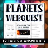 Planets of the Solar System - Webquest with Answer Key Planets of the Solar System - Webquest with Answer Key 2