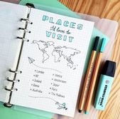 DIY Cuadernos Wij dromen van een wereldreis. Plan alle komende steden met een bullet journal! ... DIY Cuadernos Wij dromen van een wereldreis. Plan alle komende steden met een bullet journal! ...