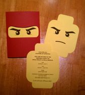 Invitations Lego Ninjago Invites for the boys' birthday party. Why couldn't I have f... Invitations Lego Ninjago Invites for the boys' birthday party. Why couldn't I have f...