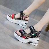 Increased Slope Heel Sandals Women's Tide Shoes Summer New Korean Fashion Net Red Super Fire Thick Bottom Sports Women's Shoes | Wish