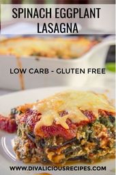Spinach & Eggplant Lasagna - Divalicious Recipes
